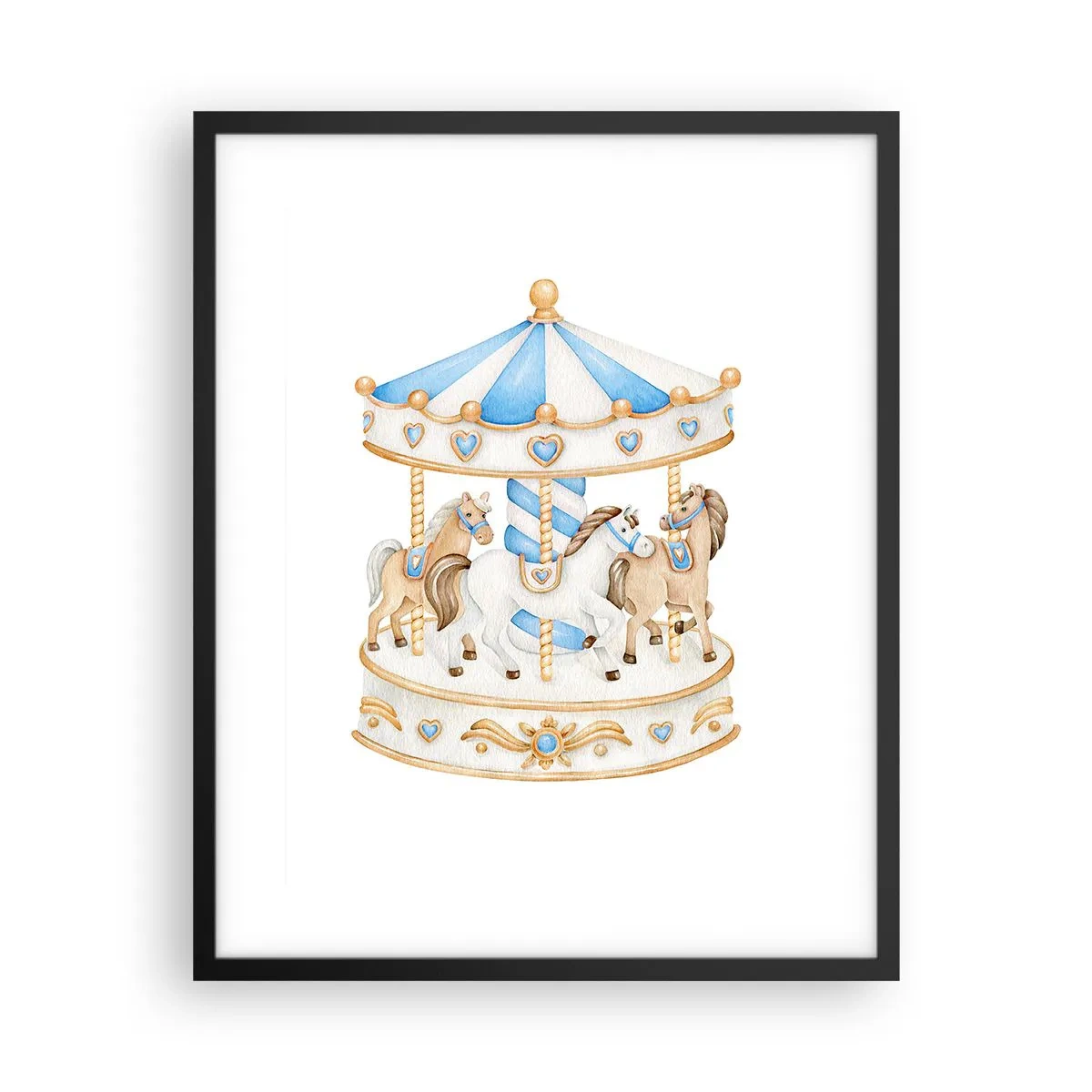 Poster in black frame - Sweet Childhood - 40x50 cm