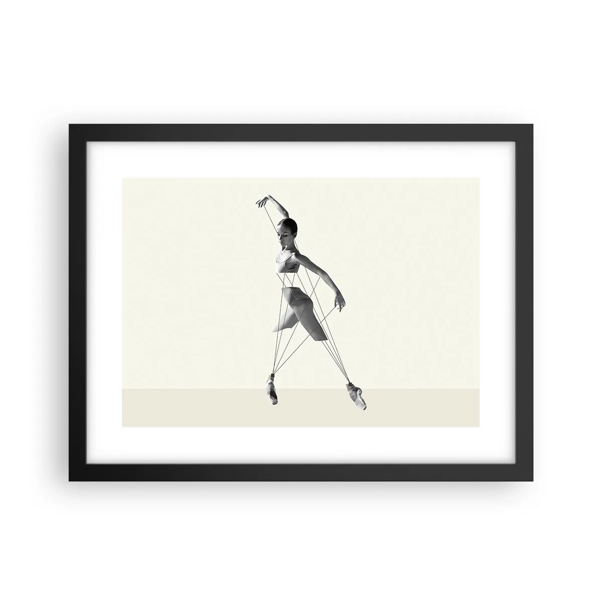 Poster in black frame - In the Theatre of the World - 40x30 cm