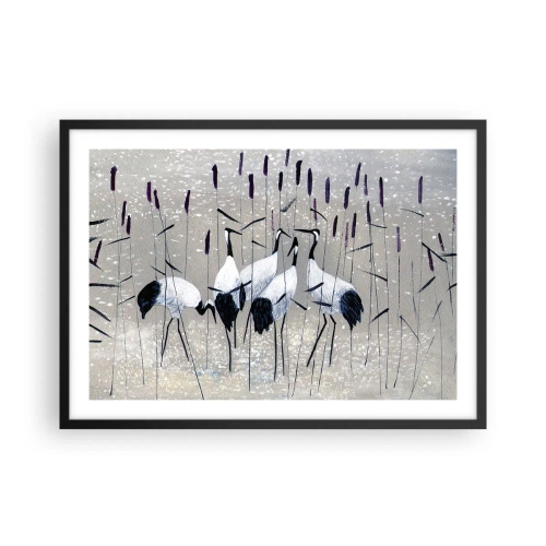 Poster in black frame - Birds of Feather - 70x50 cm