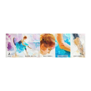Photo Wallpaper Sample Self-Adhesive Deluxe Sticker - Unspeakable Grace, Subtle Charm - Ballerina, Dance, Ballet - 100x30 cm