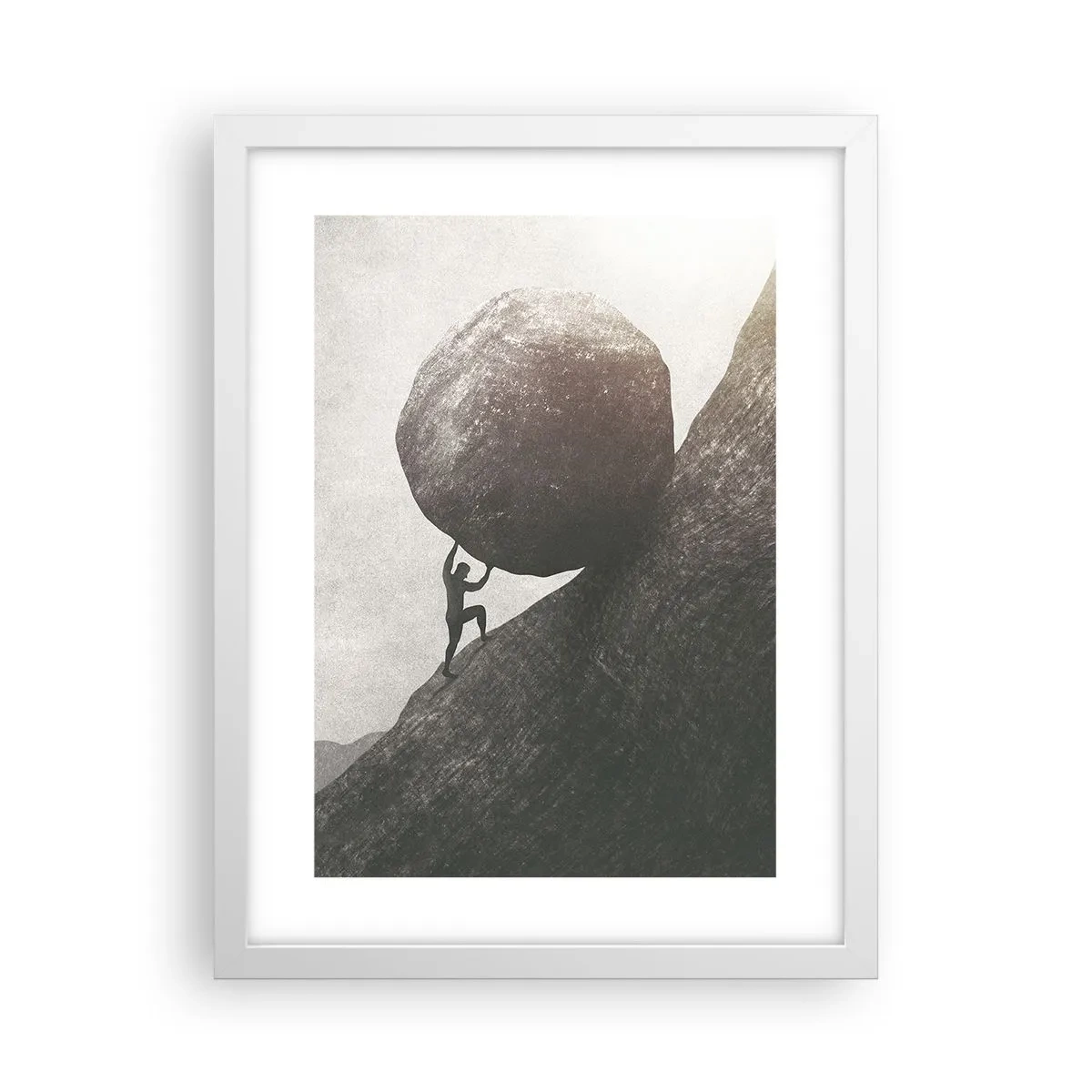 Poster in white frmae - I Believe against Hope - 30x40 cm