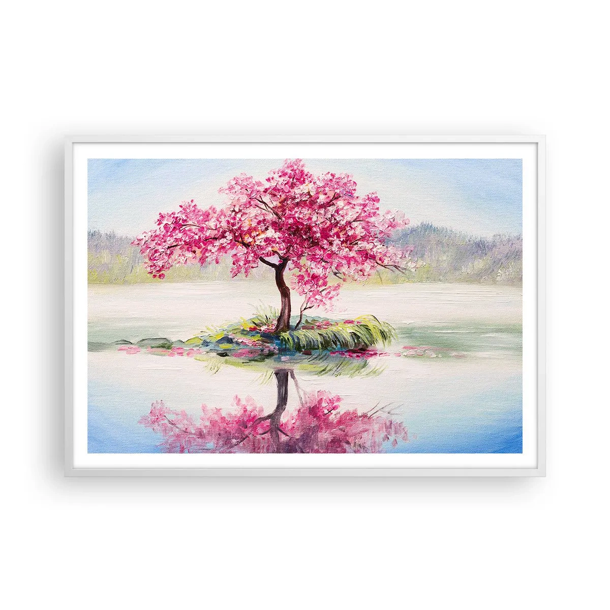 Poster in white frmae - Spring Holiday - 100x70 cm