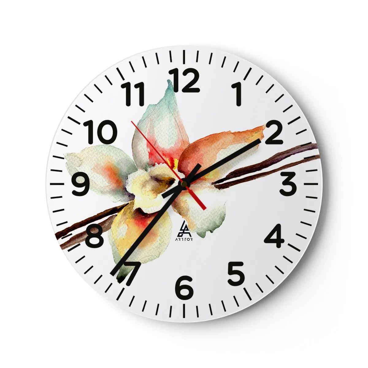 Wall clock - Clock on glass - Sweetness Painted - 30x30 cm