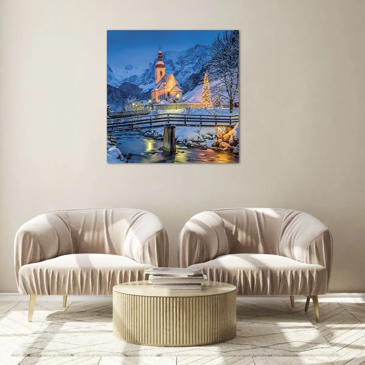 Glass picture - Spirit of Christmas - 40x40 cm