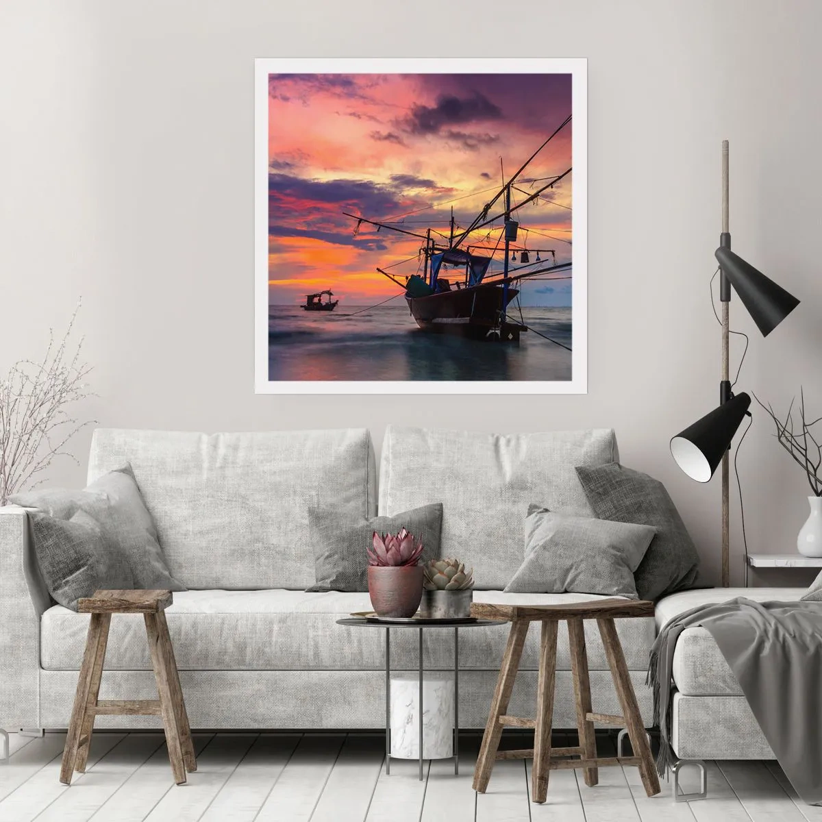 Poster - Exotic Evening - 60x60 cm
