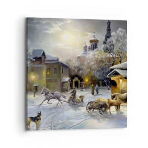 Canvas picture - Magic of Russian Winter - 70x70 cm