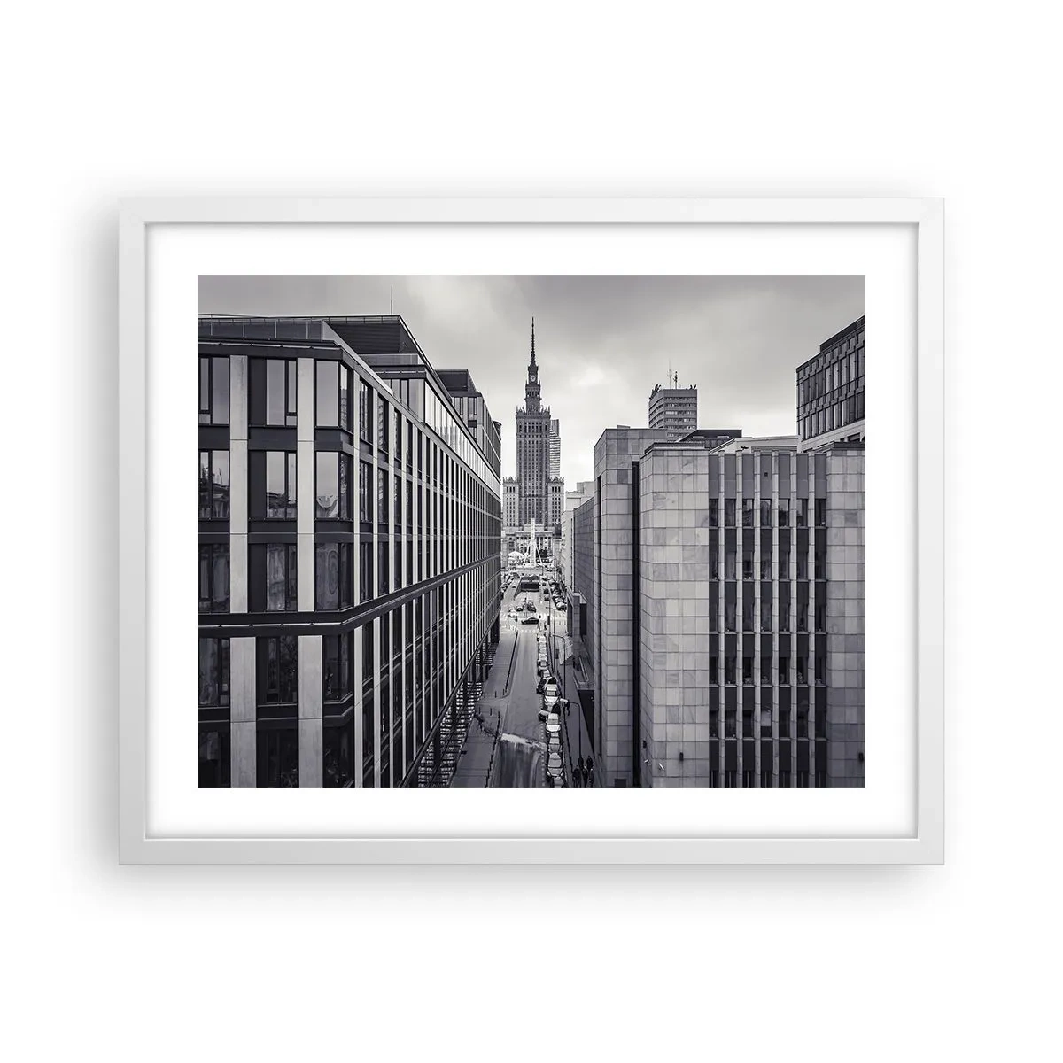 Poster in white frmae - Warsaw Valley - 50x40 cm