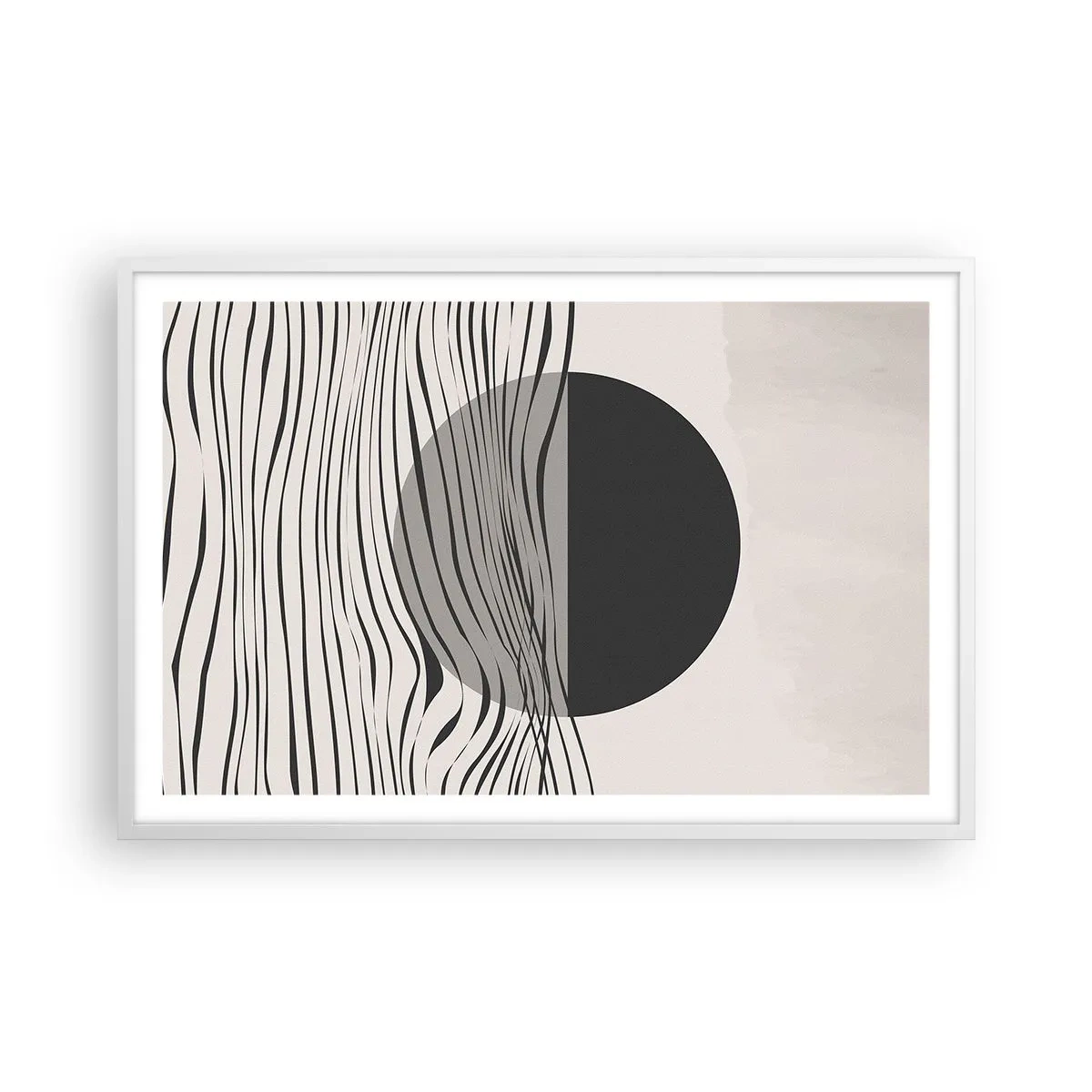Poster in white frmae - Half Composition - 91x61 cm