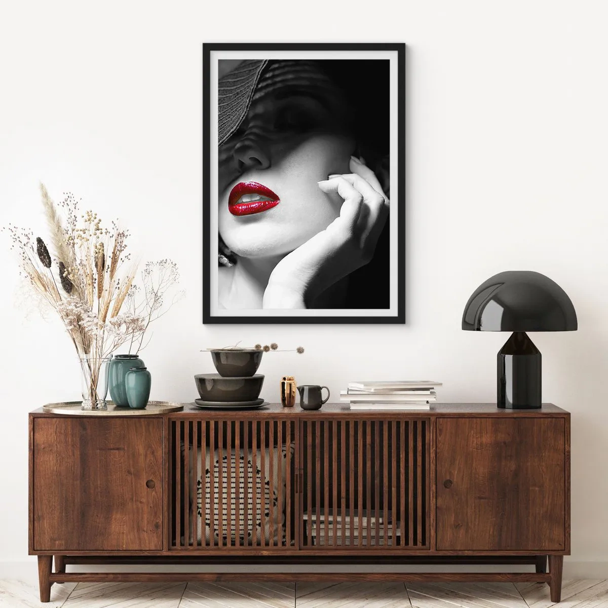 Poster in black frame - Study in Scarlet - 70x100 cm