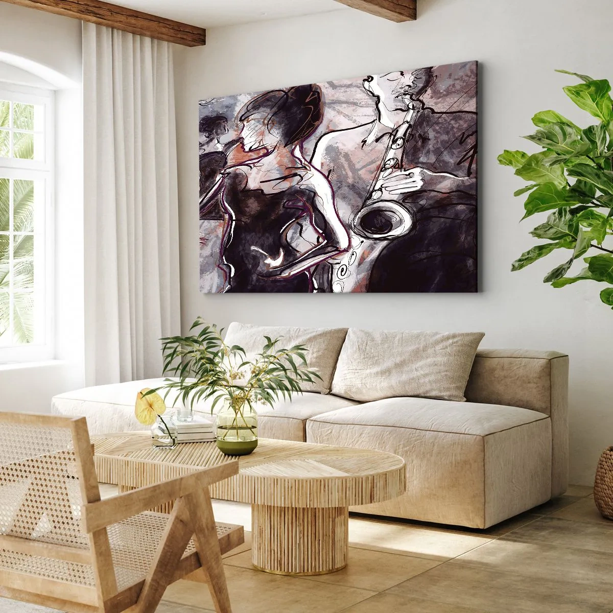Canvas picture - Melt away in Music - 120x80 cm