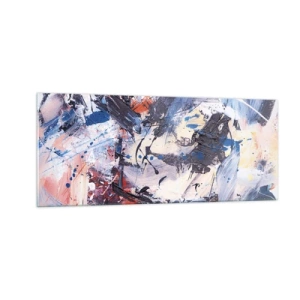 Glass picture - Crazy Dance of Abstraction - 100x40 cm