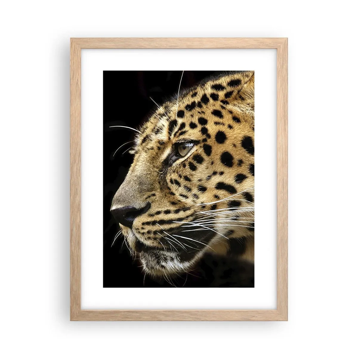 Poster in light oak frame - Calm, Focused, Ready - 30x40 cm