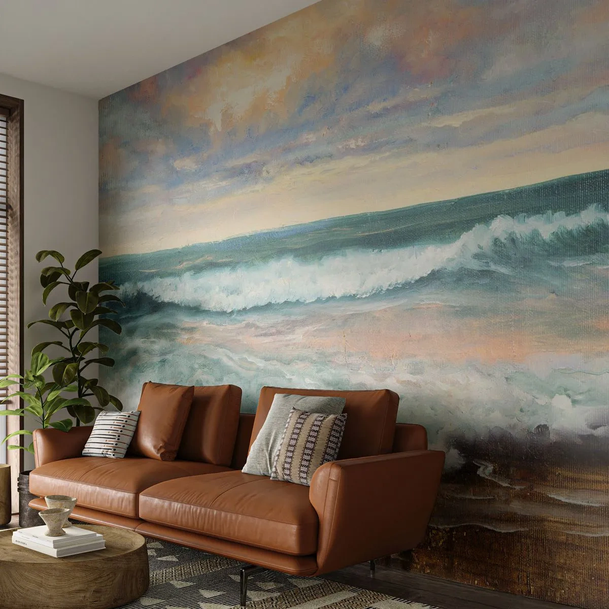 Self-Adhesive Photo Wallpaper Deluxe Sticker - Here You Will Smooth Your Soul - Landscape, Sea, Seaside - 350x256 cm