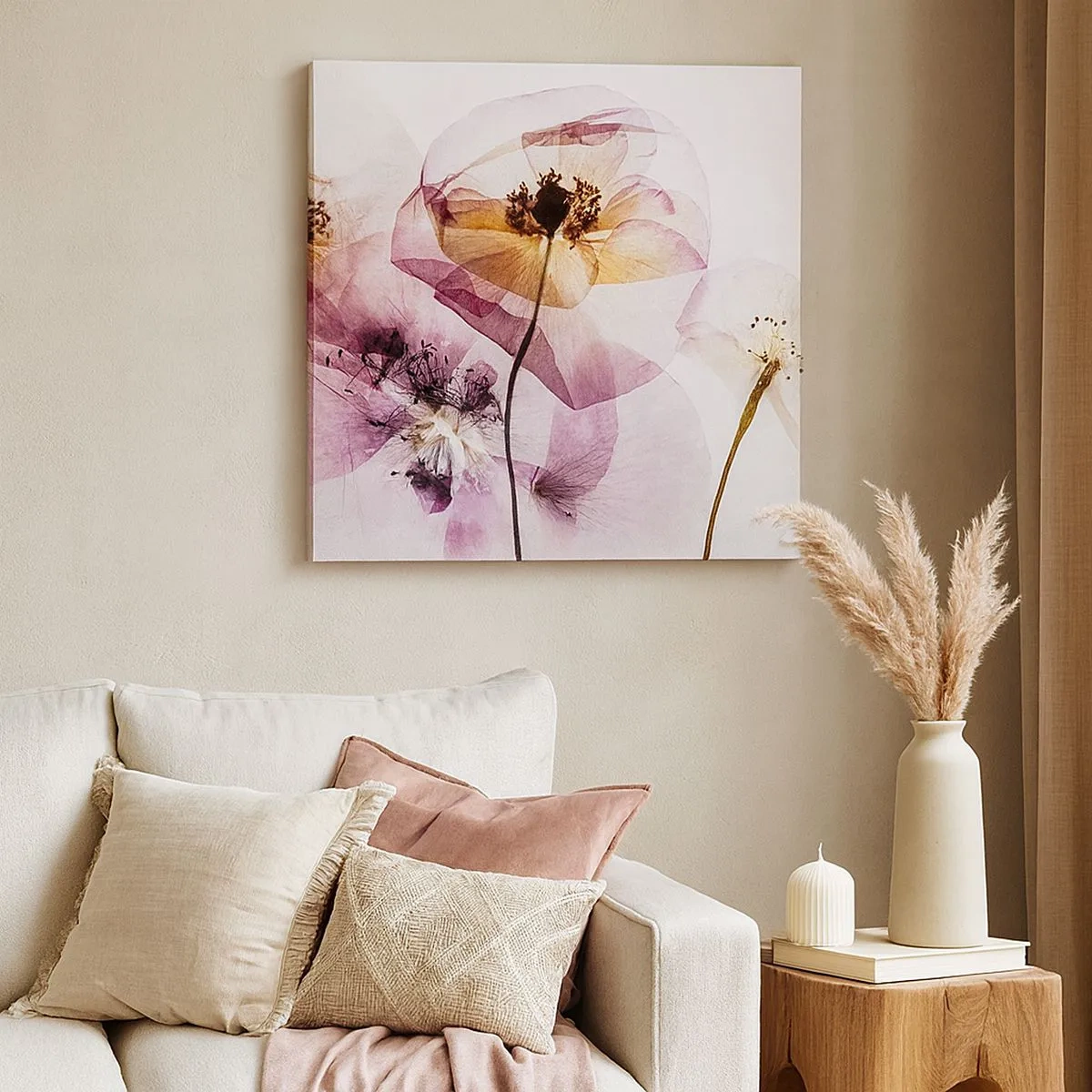 Canvas picture - Flower Body Slide - 30x30 cm