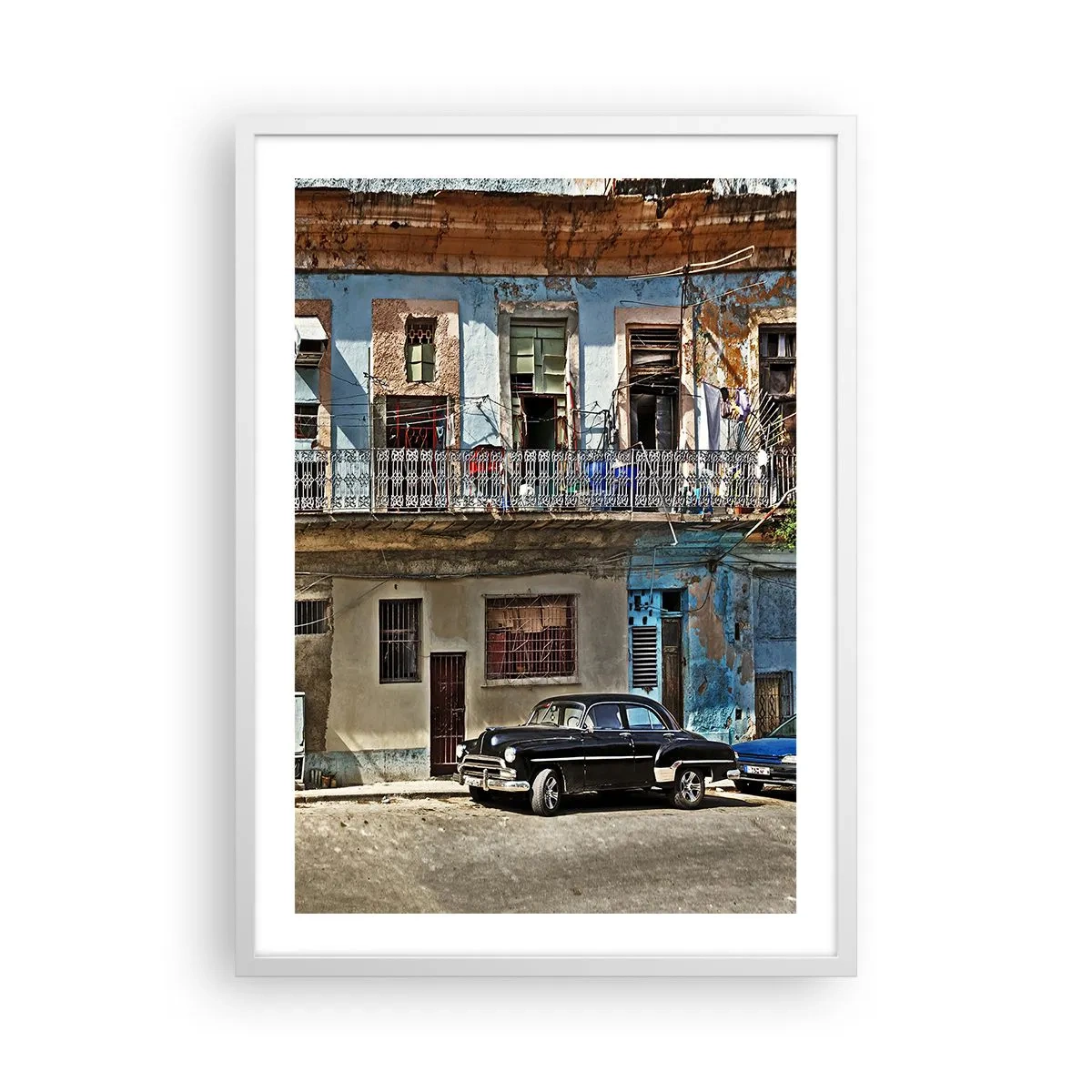 Poster in white frmae - Havana Style - 50x70 cm
