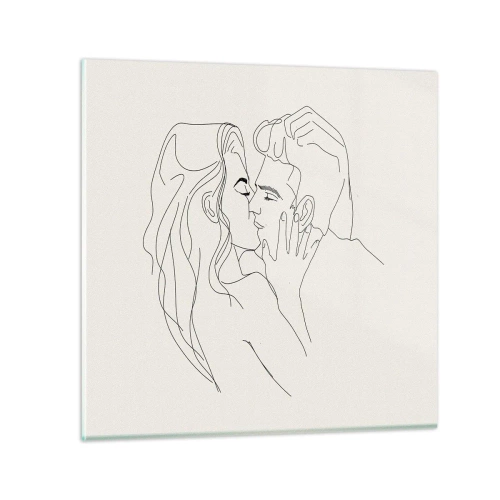 Glass picture - Tangled up by a Feeling - 50x50 cm