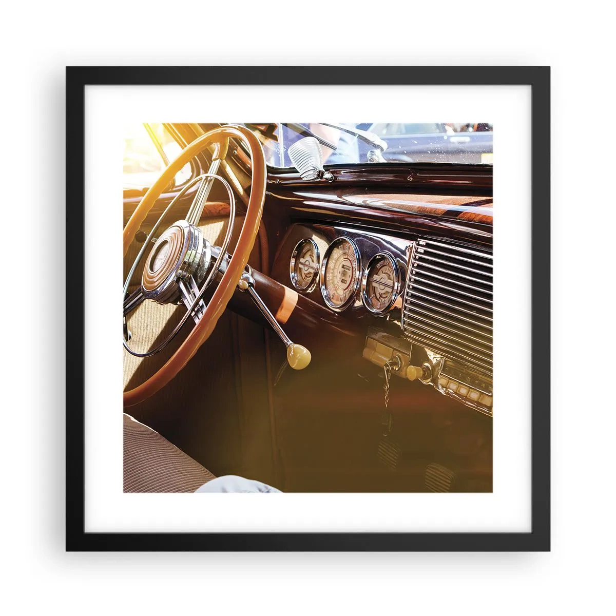Poster in black frame - Breath of Luxury form the Past - 40x40 cm