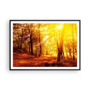 Poster in black frame - Towards Golden Plain - 100x70 cm
