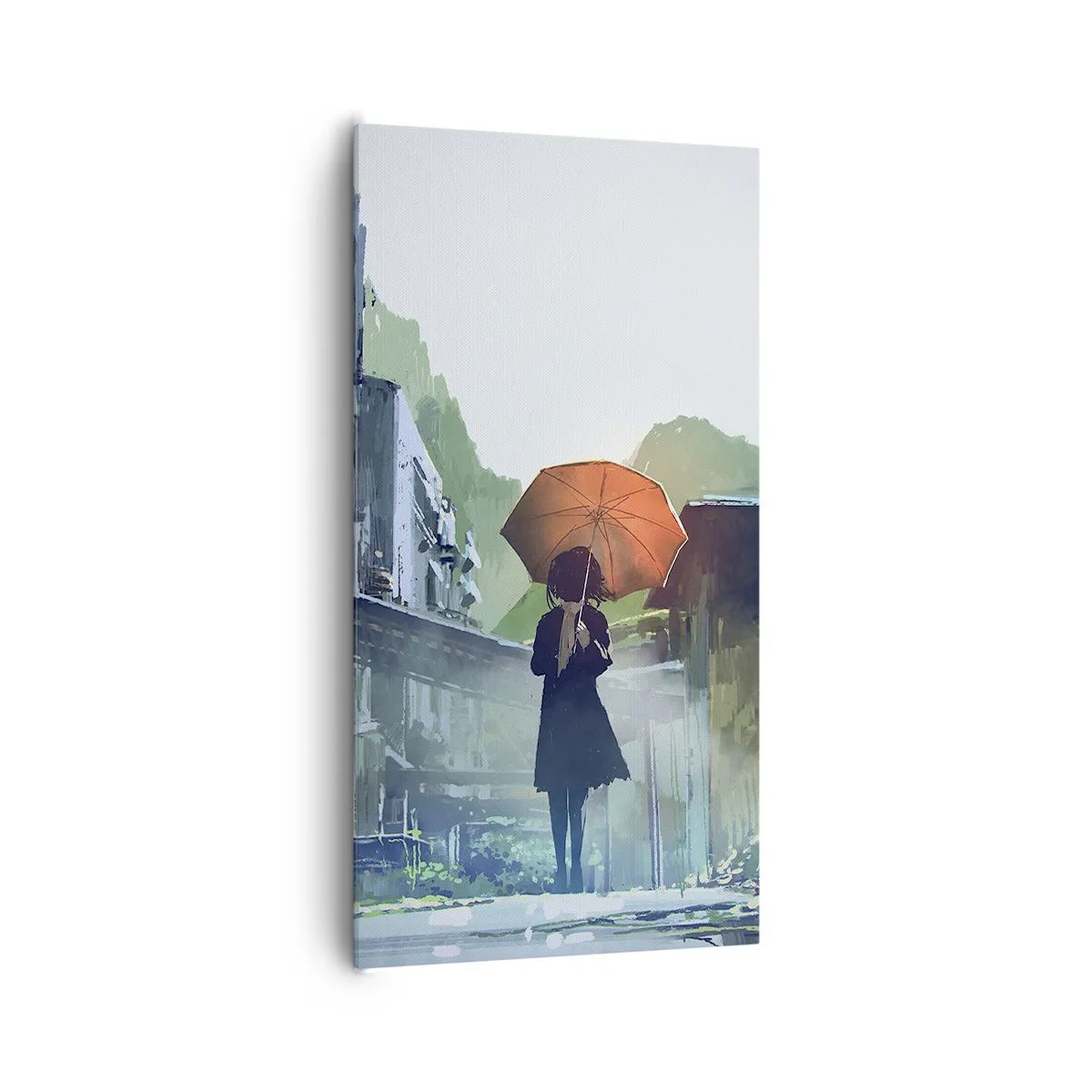 Canvas picture - Refreshing Rain - 65x120 cm