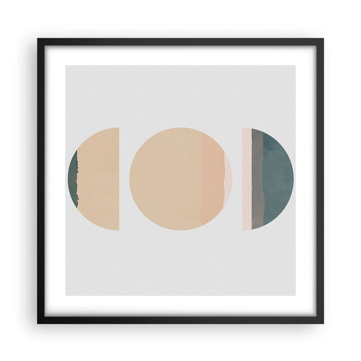 Poster in black frame - Wheel after a Wheel - 50x50 cm