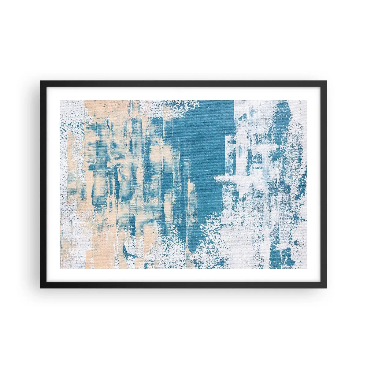 Poster in black frame - Through an Icicle - 70x50 cm