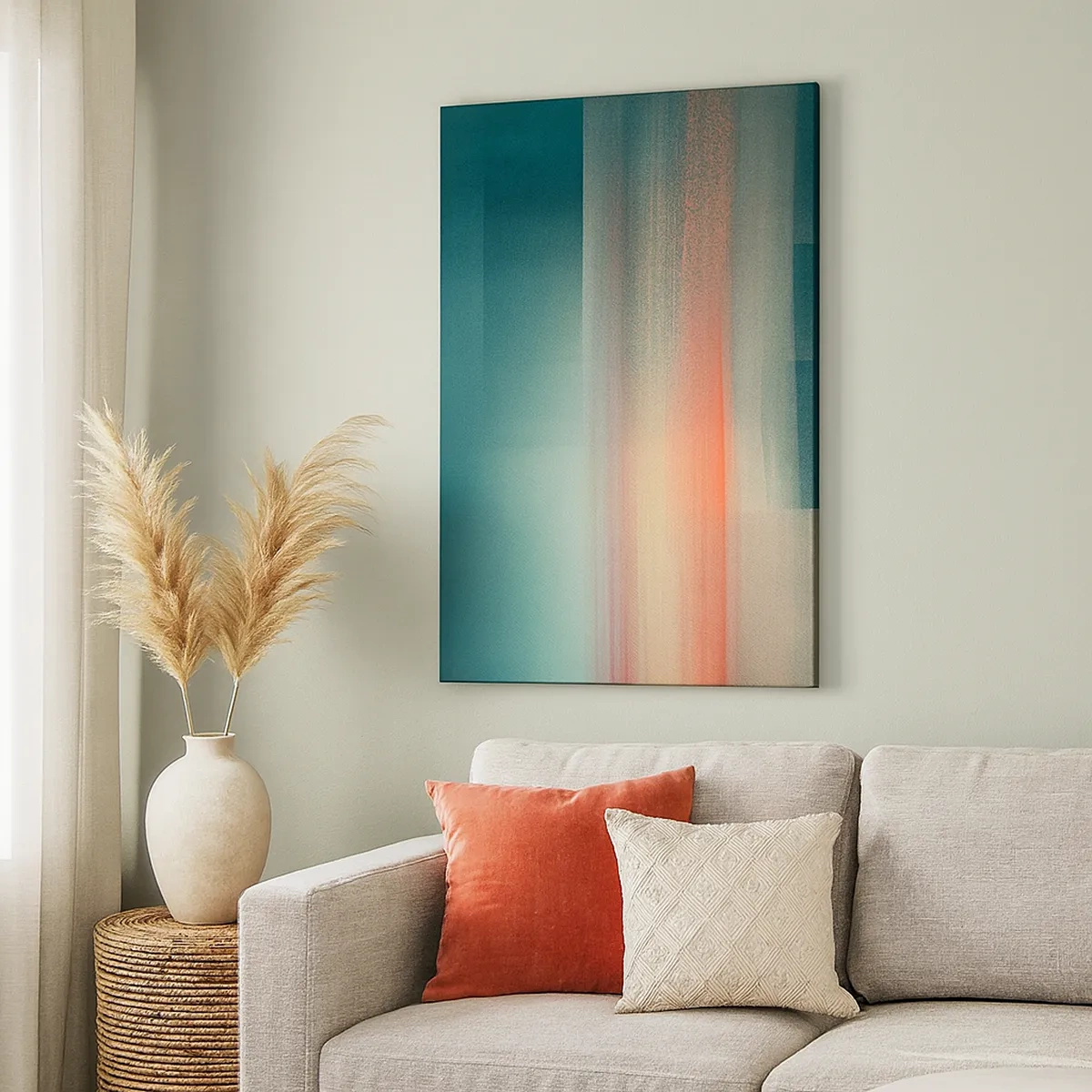 Canvas picture - Abstract: Light Waves - 50x70 cm