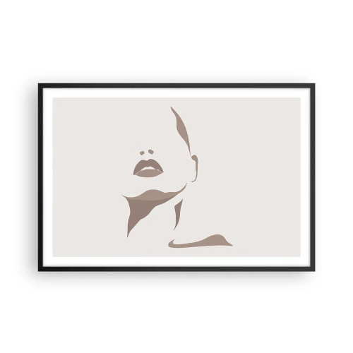 Poster in black frame - Created with Light and Shadow - 91x61 cm