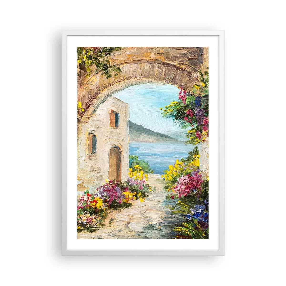 Poster in white frmae - Charm of a Sea Province - 50x70 cm