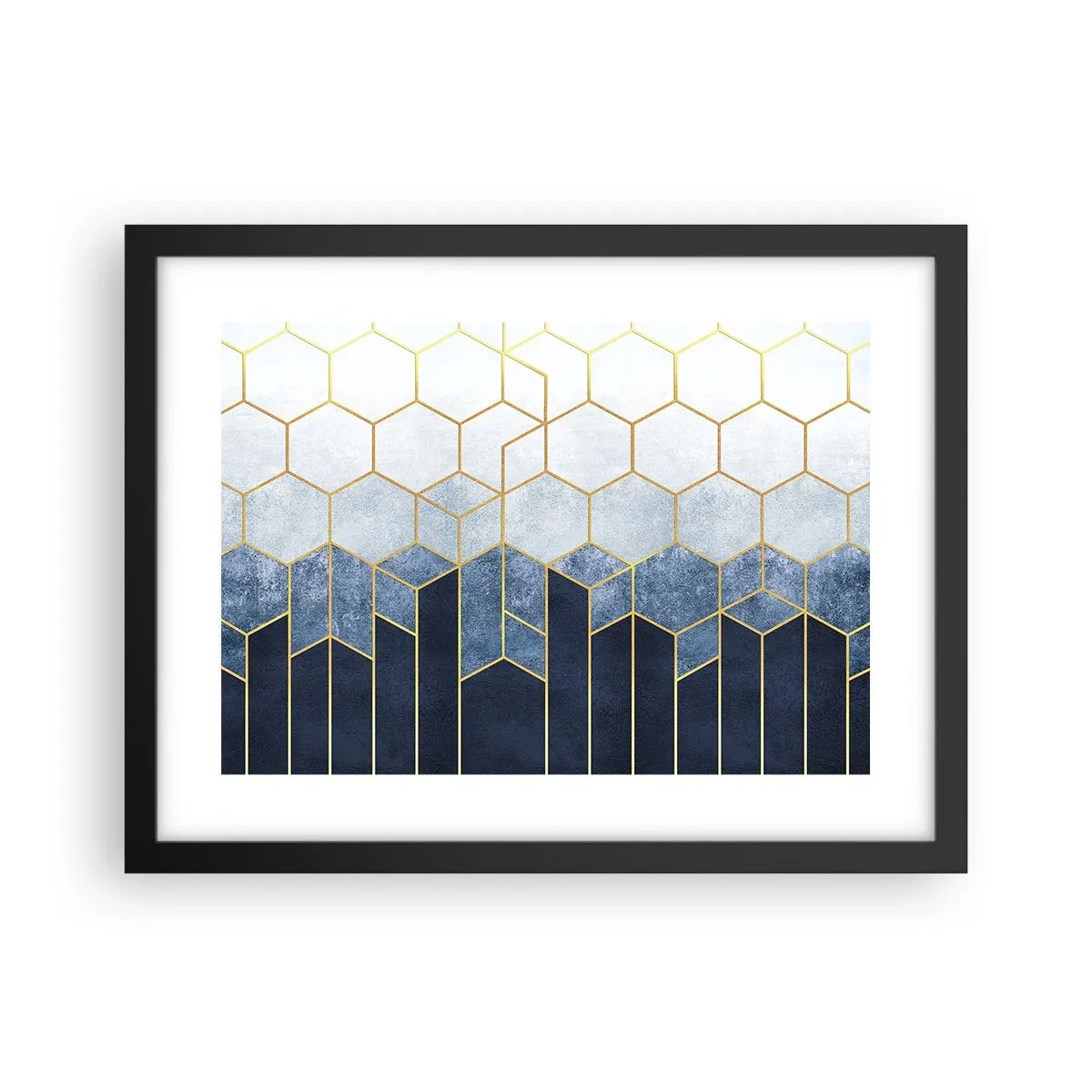 Poster in black frame - Composition in Syncopated Rhythm - 40x30 cm