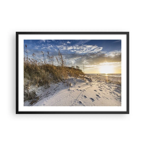 Poster in black frame - Invitation to a Walk - 70x50 cm