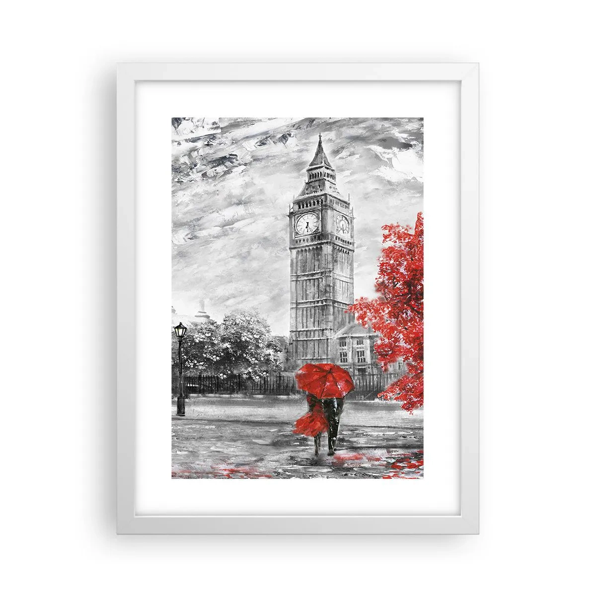 Poster in white frmae - Exciting Day - 30x40 cm