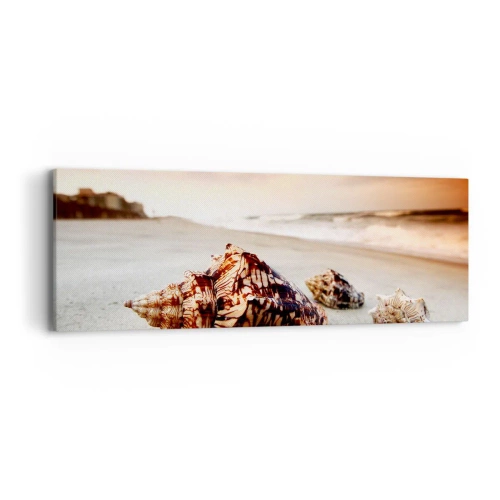 Canvas picture - Expelled by Waves - 90x30 cm