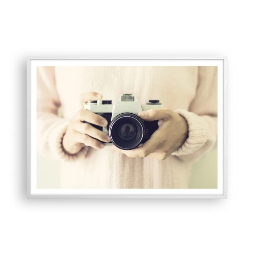 Poster in white frmae - To Know More… - 100x70 cm