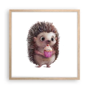 Poster in light oak frame - Everyday is Holiday - 50x50 cm