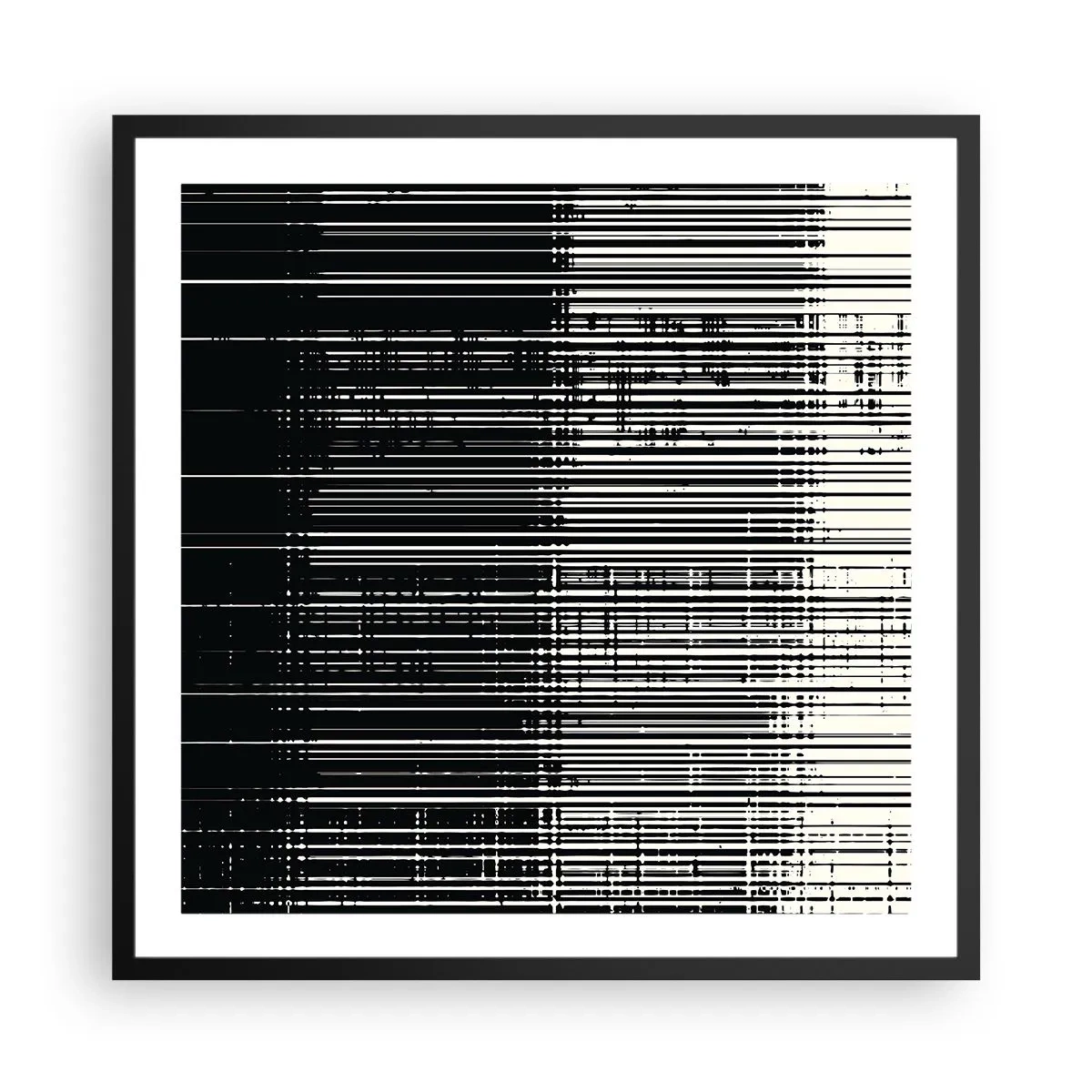 Poster in black frame - Waves and Vibrations - 60x60 cm