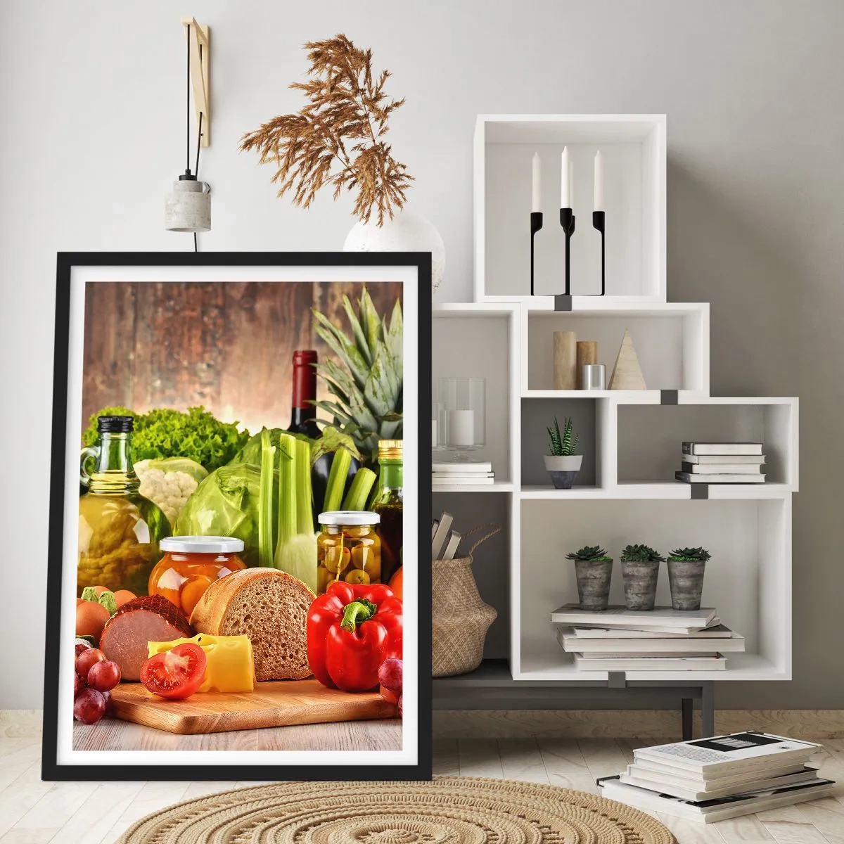 Poster in black frame - Smoked, Baked, Marinated - 61x91 cm