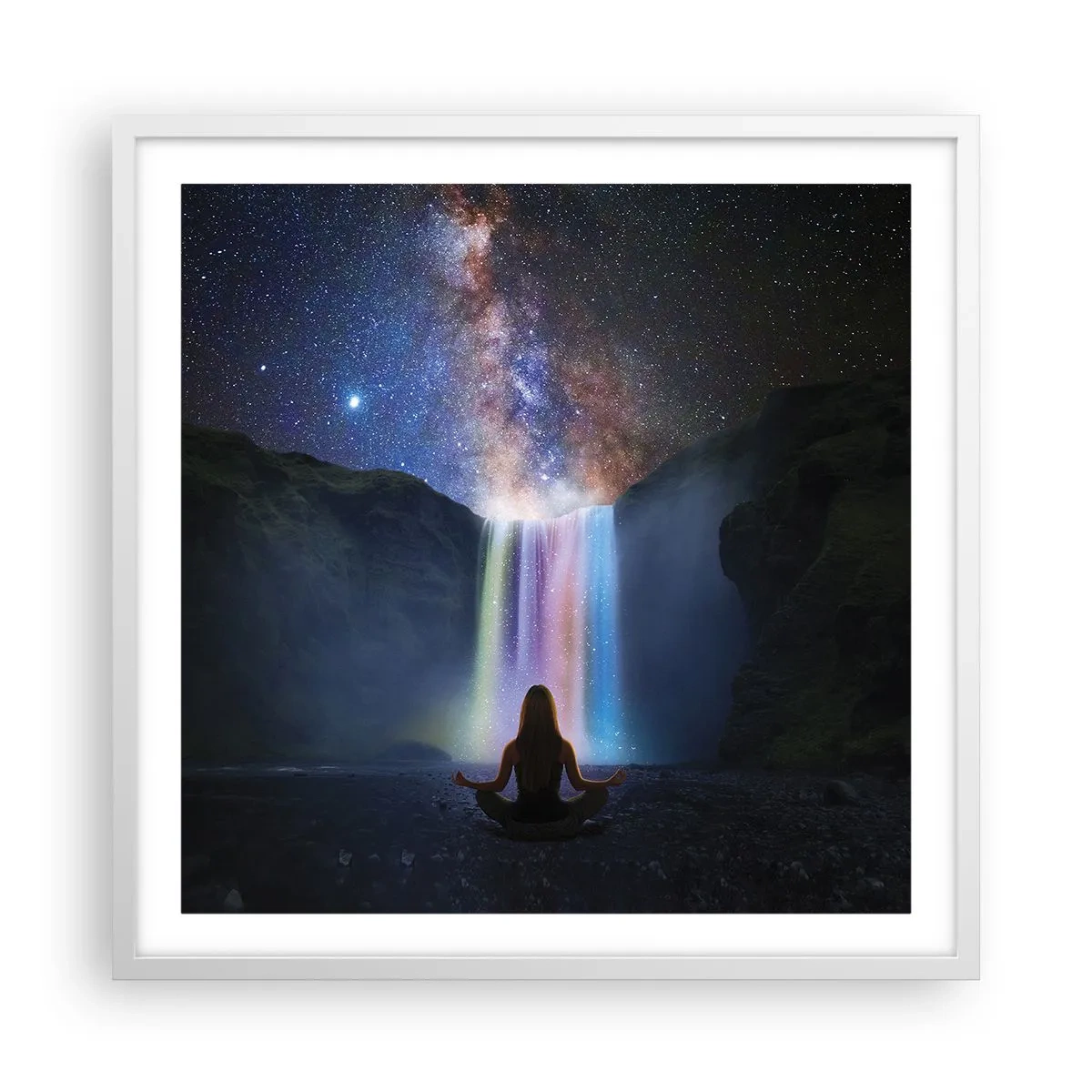Poster in white frmae - Absolute Harmony - 60x60 cm