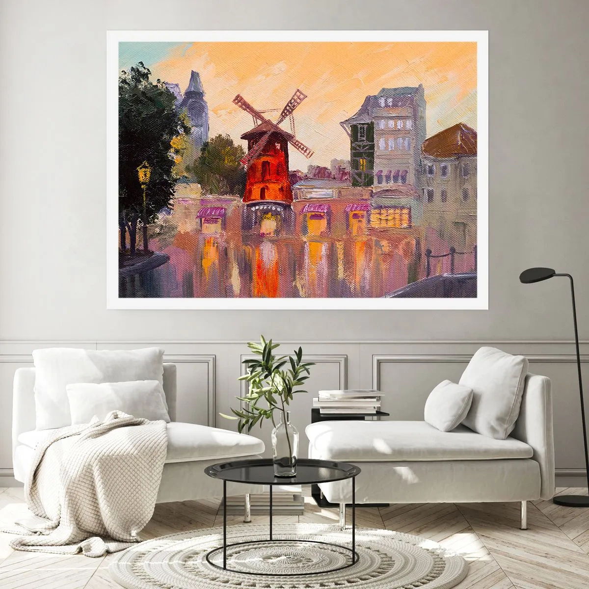 Poster - Icons of Paris - Moulin Rouge - 50x40 cm