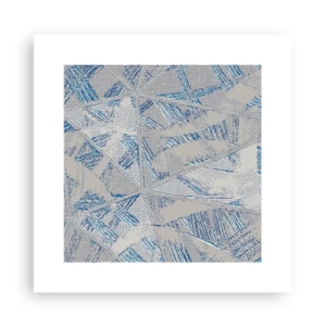 Poster - In Blue and Grey Maze - 30x30 cm