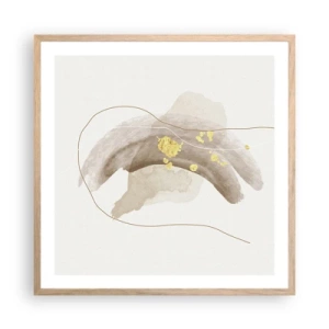 Poster in light oak frame - Encountered in Space - 60x60 cm