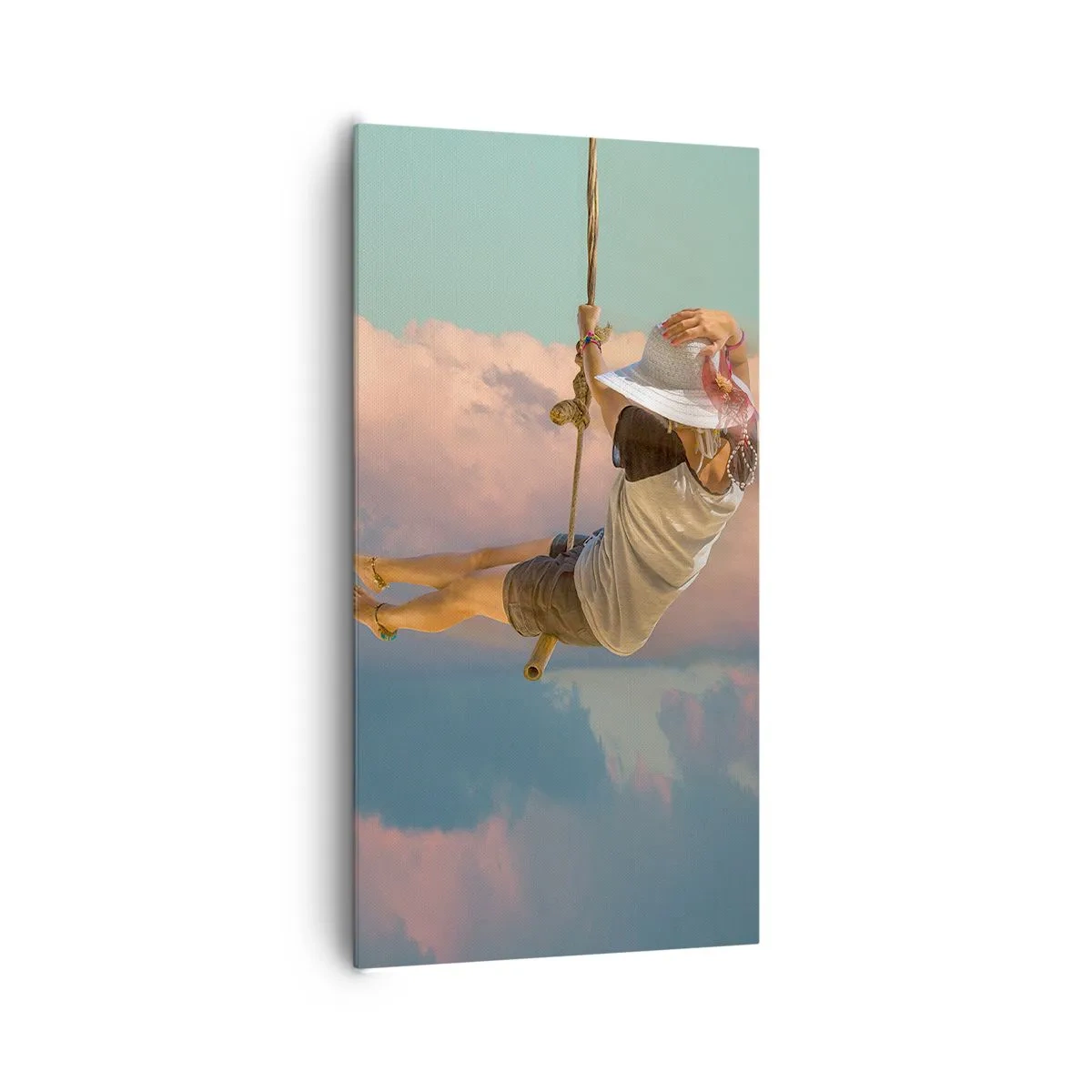 Canvas picture - Fun in the Clouds - 65x120 cm
