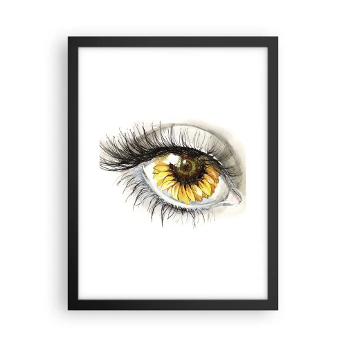 Poster in black frame - Look Hot As a Summer - 30x40 cm