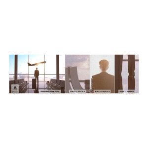 Photo Wallpaper Sample Premium Canvas - You Have Time, Slow Down - Airport, Plane, Travels - 100x30 cm
