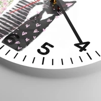 Clock face with numbers