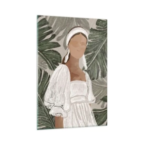 Glass picture - Exotic Portrait - 80x120 cm