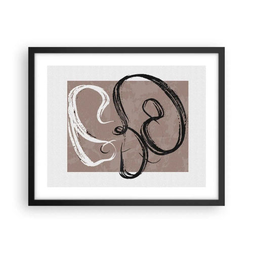 Poster in black frame - Composition -In Search of Completeness - 50x40 cm