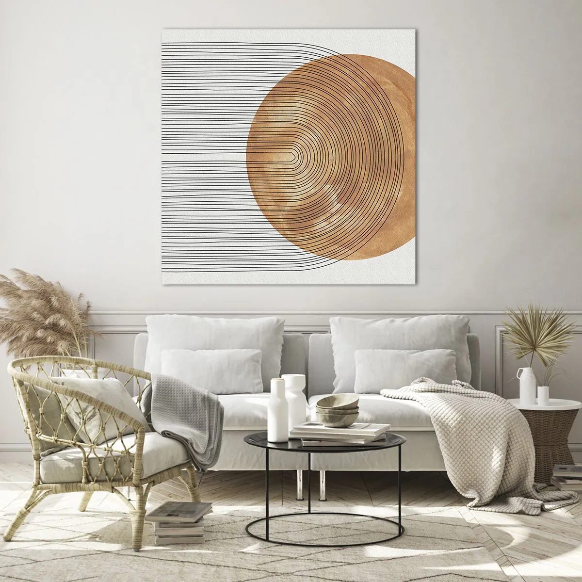 Glass picture - Sunny Composition - 60x60 cm