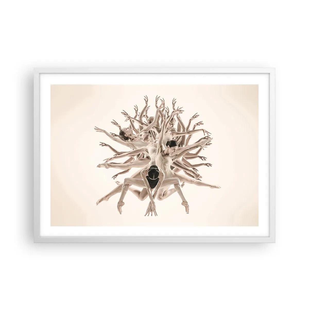 Poster in white frmae - Dance in Bloom - 70x50 cm