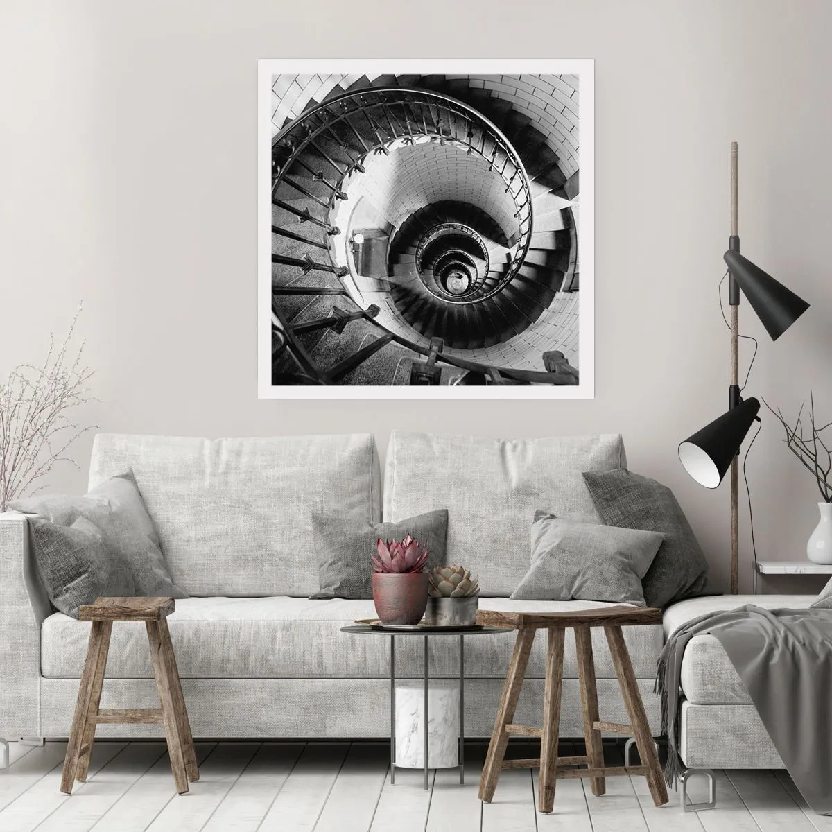 Poster - Up and Upwards  - 50x50 cm