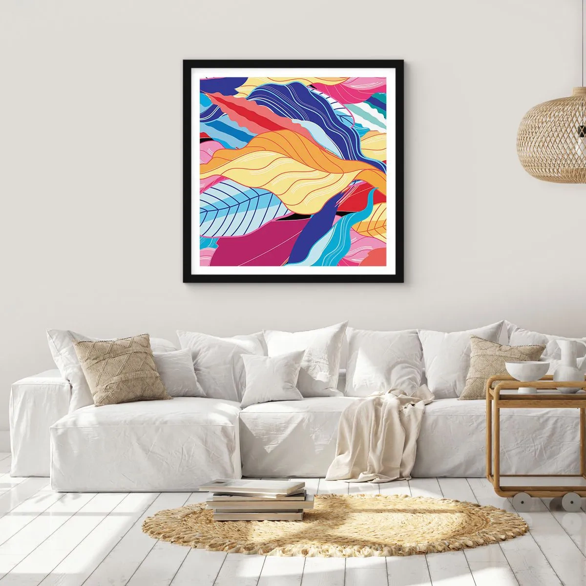 Poster in black frame - Queen of Mess - 40x40 cm